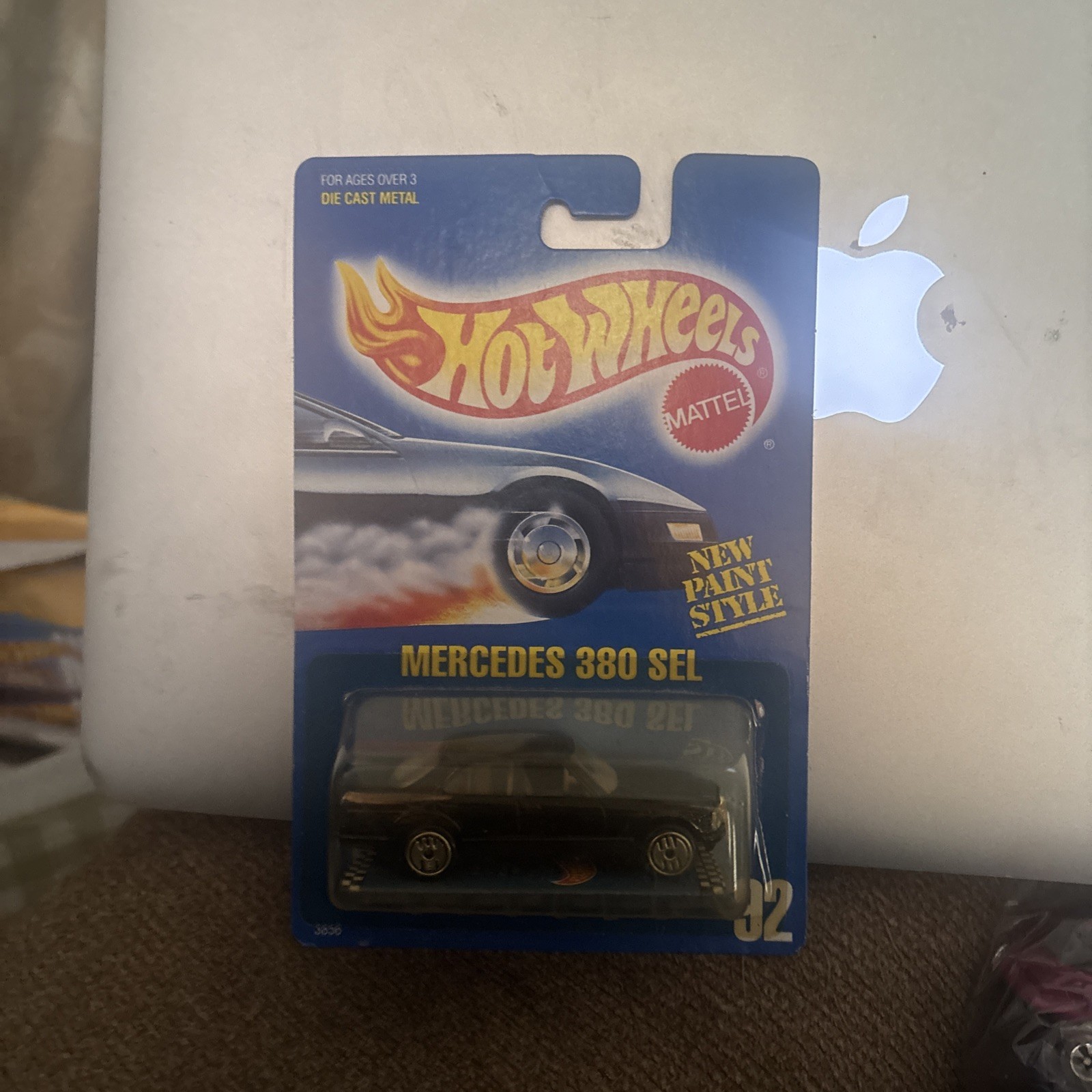 Hot Wheels Speed Points Blue Card #92 Mercedes 380 SEL Black 3856