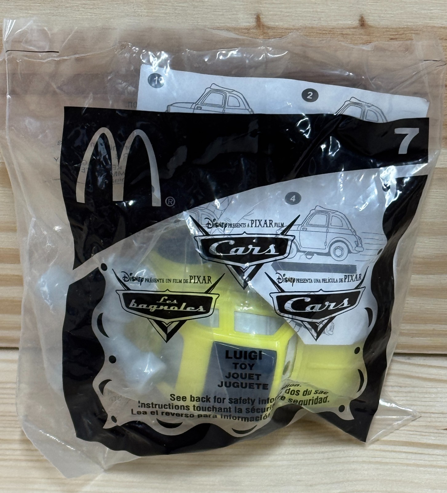 McDonald’s Happy Meal Disney Pixar Cars 2006 Complete Set of 7 New Sealed Toys