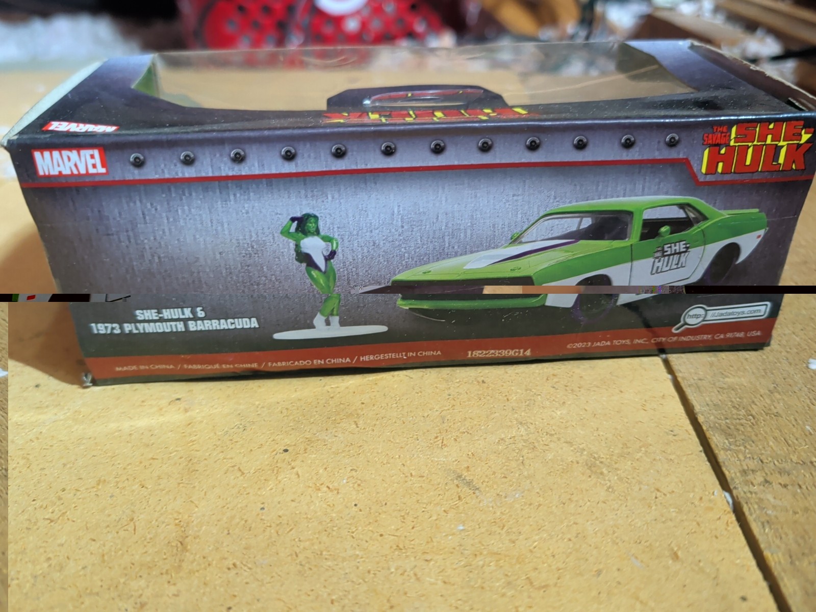 Jada Toys Hollywood Rides: Marvel “She-Hulk” & 73 Plymouth Barracuda 1/32 Scale