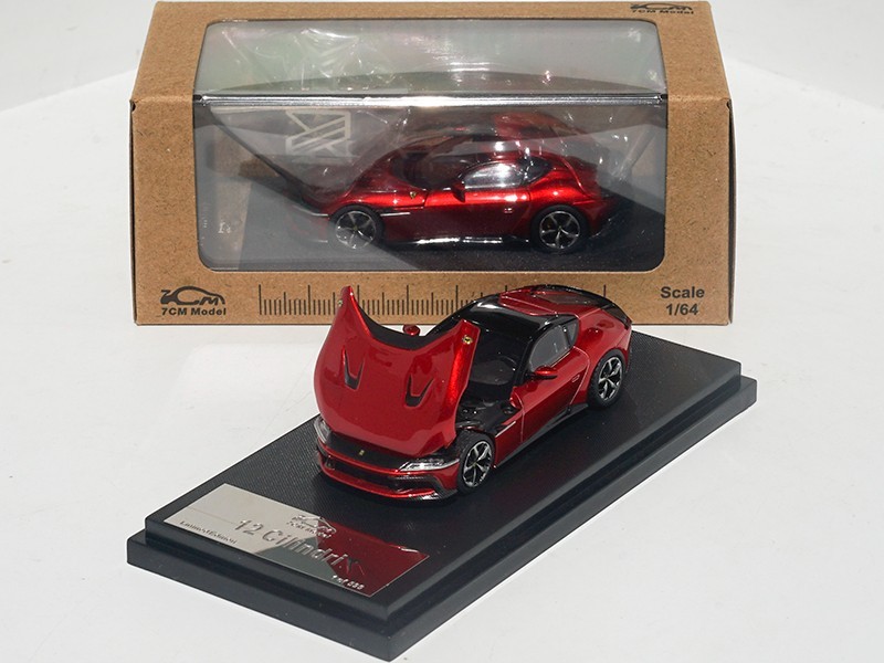 1:64 7CM Model Ferrari 12 Cilindri Rosso Imola With Engine Detail Ltd 599 PCS