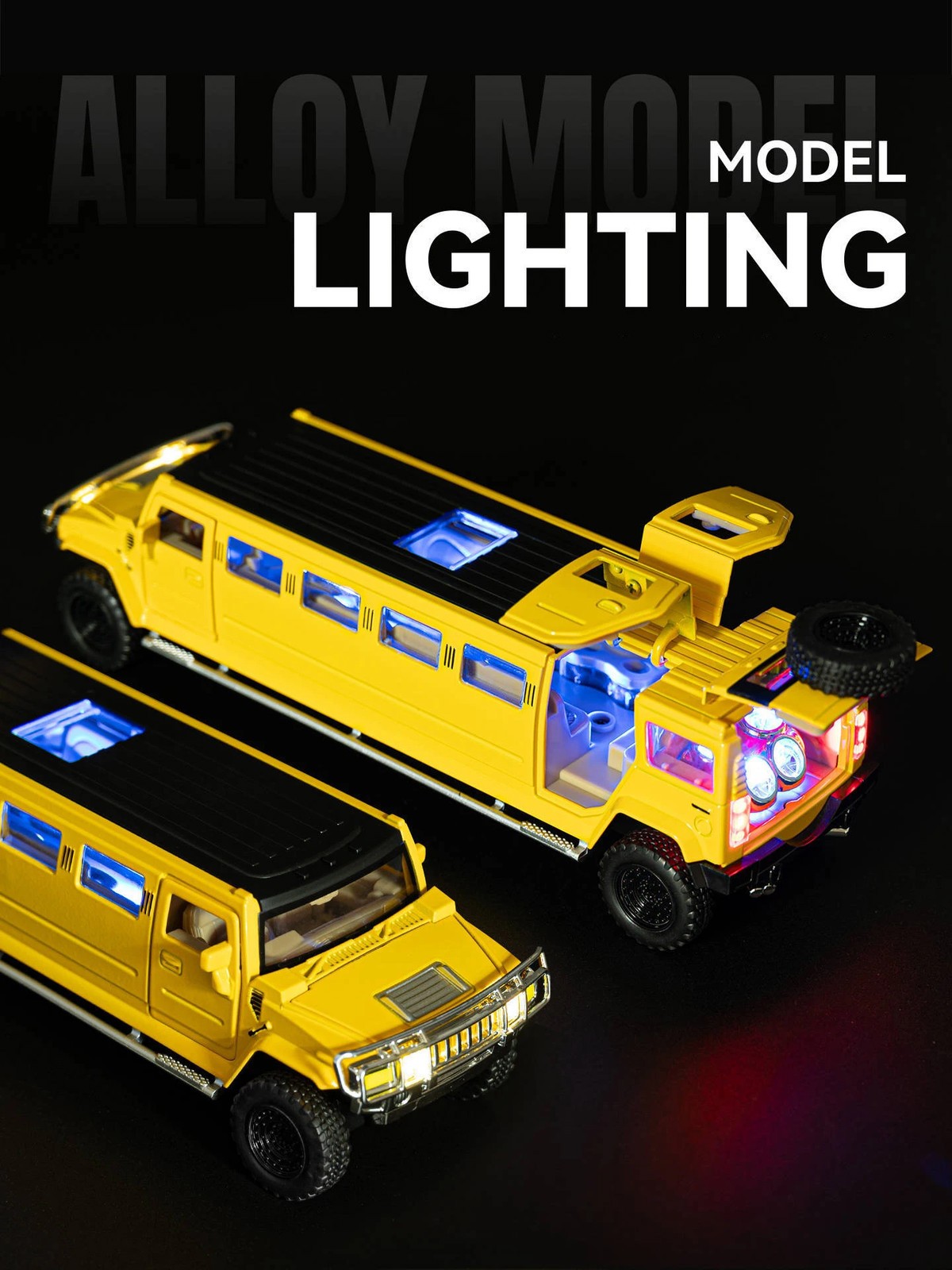 1:32 Extended Version HUMMER H2 Alloy Car Model Diecast Metal Vehicles Car Model