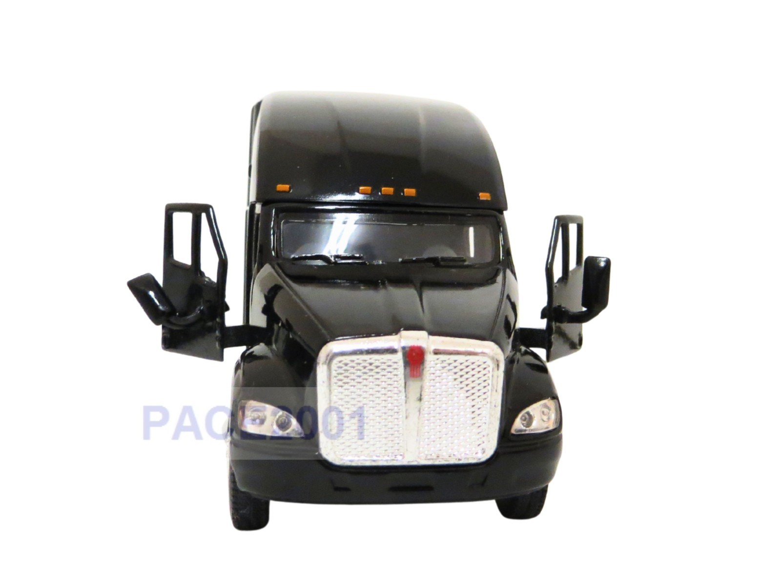1/68th Black Kenworth T700 Tractor – Pullback Action – Opening Doors