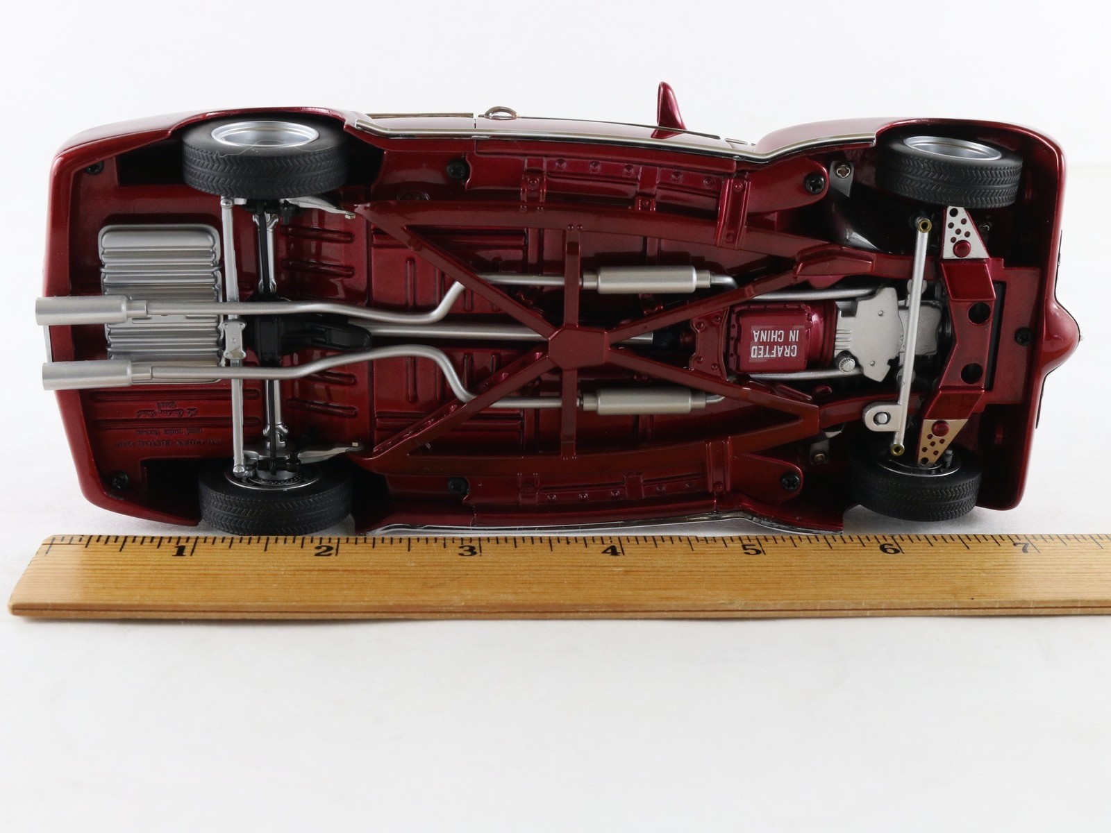 1941 Chevrolet Custom Rod Cherry Red Convertible Danbury Mint 1:24 Model Car