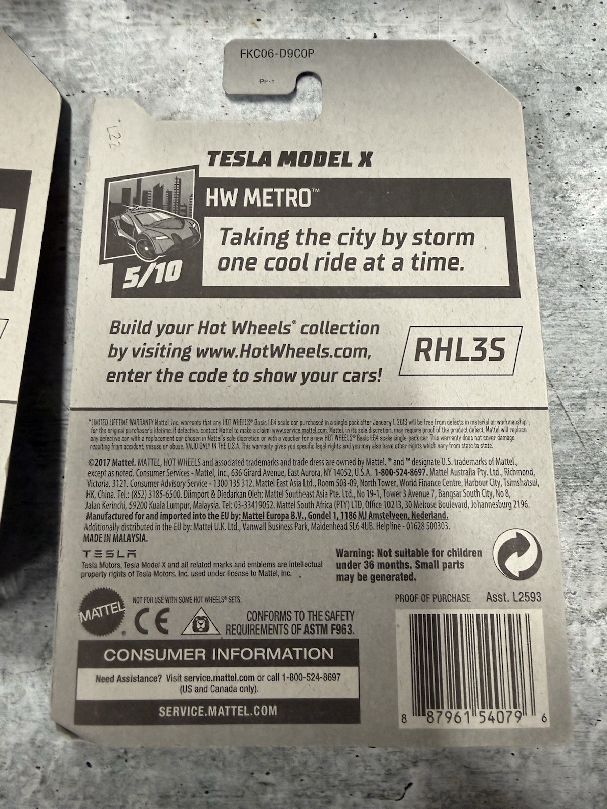 Hot Wheels Tesla Model X Lot of 4 – Red White Silver Black – 2017/2018