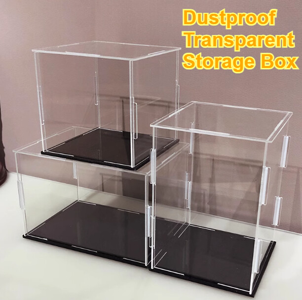 Clear Acrylic Display Case Dustproof Showcase for Action Figure/Toy/collection
