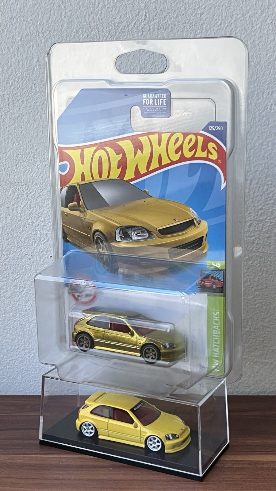 MINT Hot Wheels EK9 Honda Civic Type R Super Treasure Hunt Golden Nugget + Extra