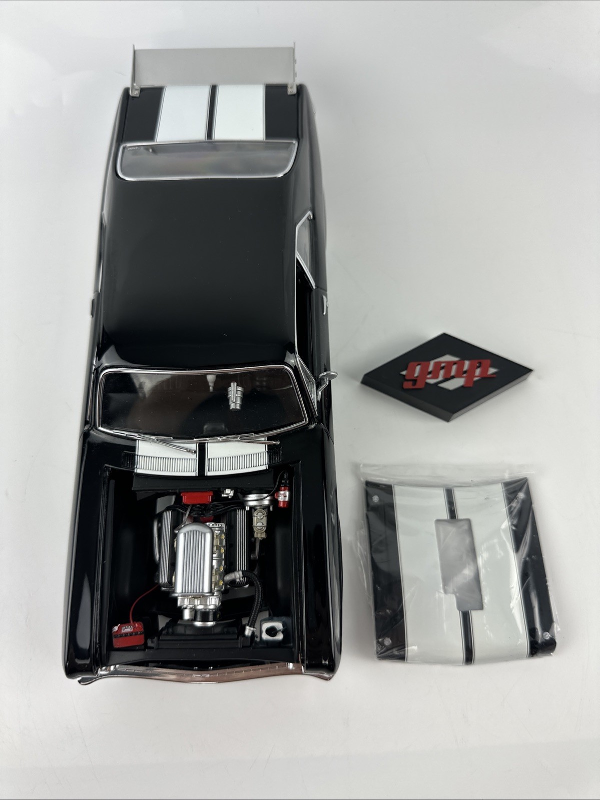 GMP 1320 Kings 1970 Chevrolet Nova 1:18 Diecast Model Street Rod Black/White