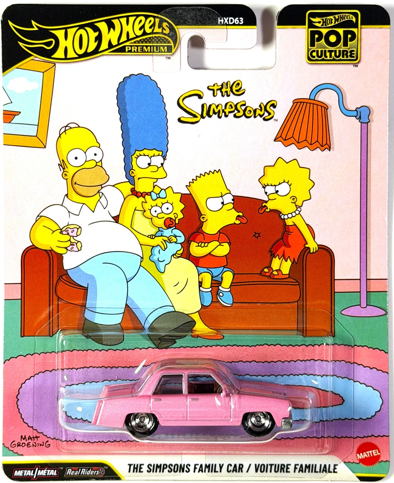 Hot Wheels 2026 Pop Culture Mx4- The Simpsons Family Car