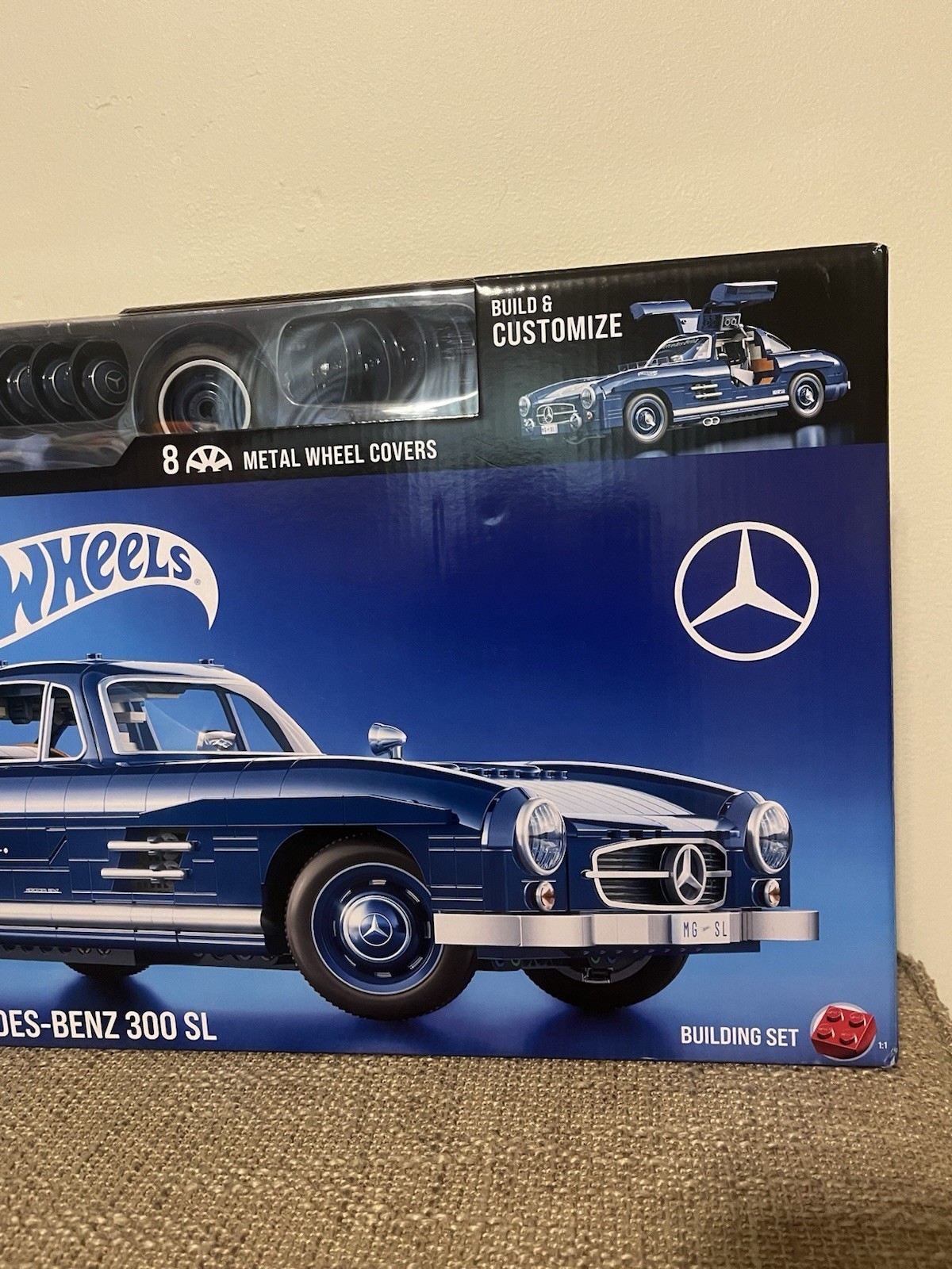 Mattel Brick Shop Hot Wheels Premium Series Building Set Mercedes-Benz 300 SL