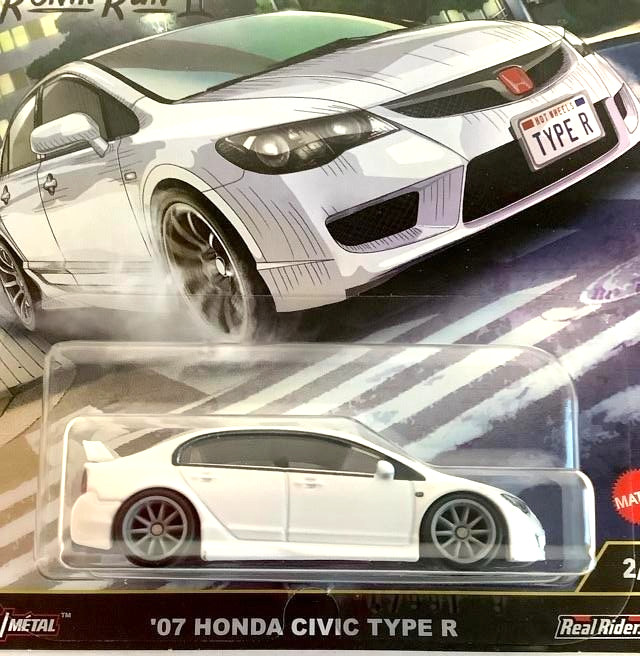 NEW Hot Wheels Car Culture Ronin Run 2 II ’07 HONDA CIVIC TYPE R 1:64 JBK53