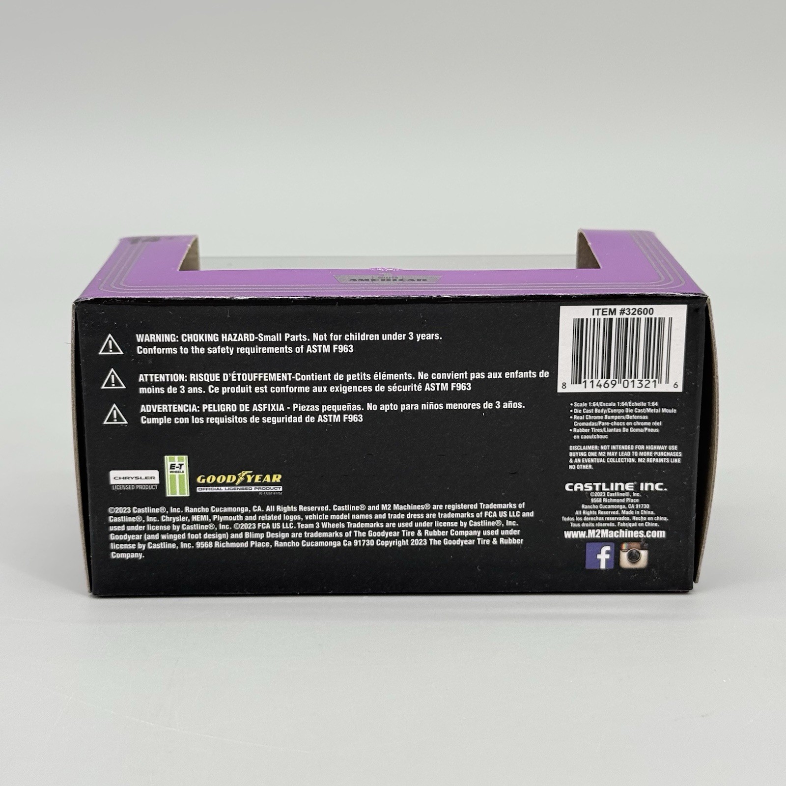 2023 M2 Machines 1941 Willys Coupe Detroit Muscle Purple R67 1:64 Diecast Car
