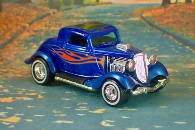 Vintage Hot Rod 1934 Ford Flathead V8 Hot Kustom Coupe 1/64 Scale Limited Edit E