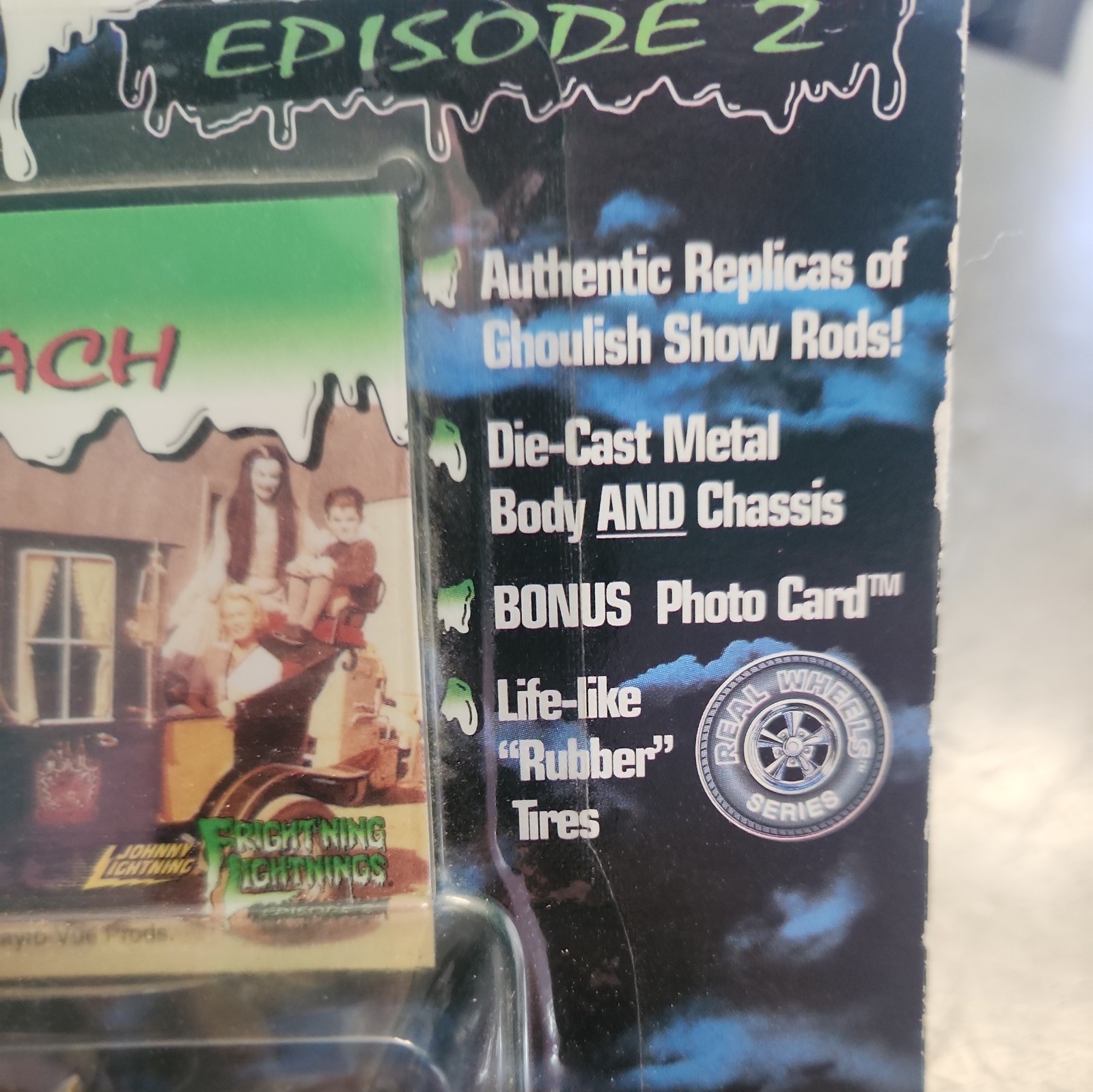 Johnny Lightning Frightning Lightning “The Munsters Koach” Diecast With Card CIN