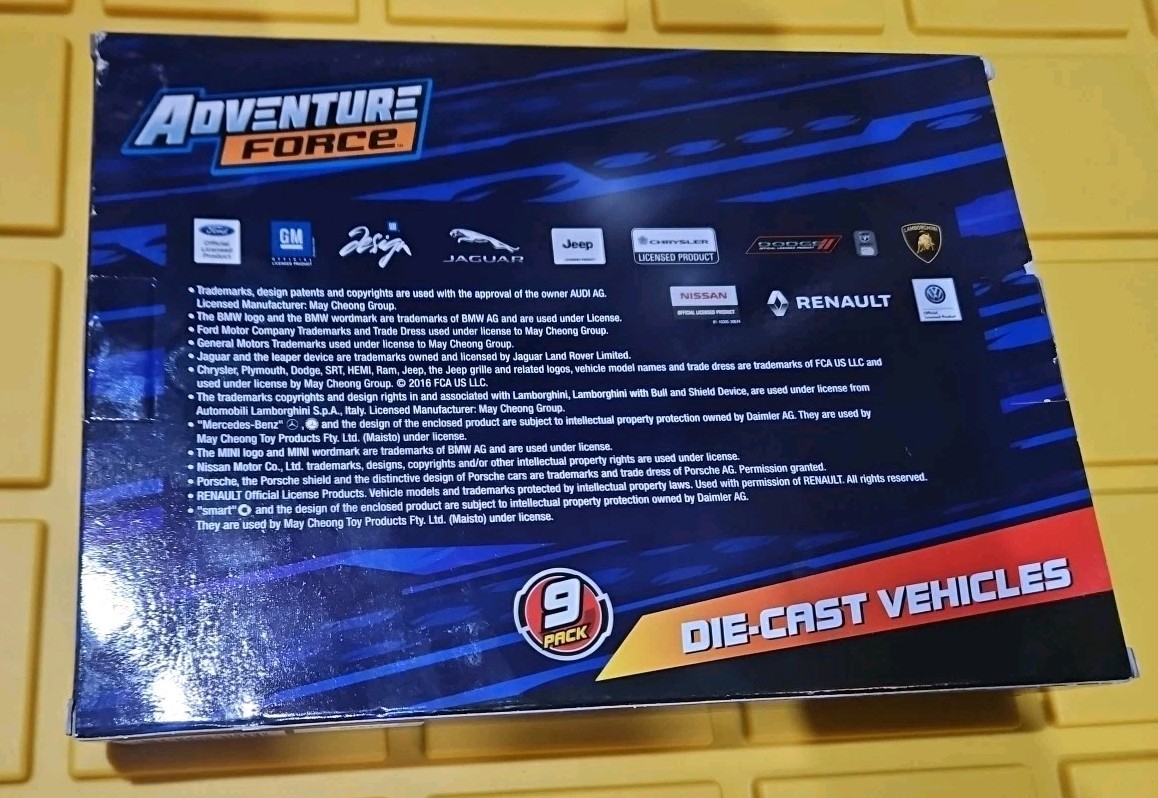 2016 Adventure Force 9-Pack Diecast Cars Multicolor Unopened Box