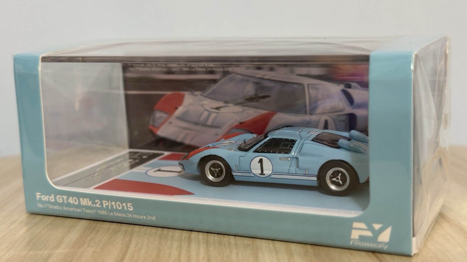 FinClassically 1:64 FORD GT40 Mk2 #1 Shelby LeMans 1966 Ken Miles