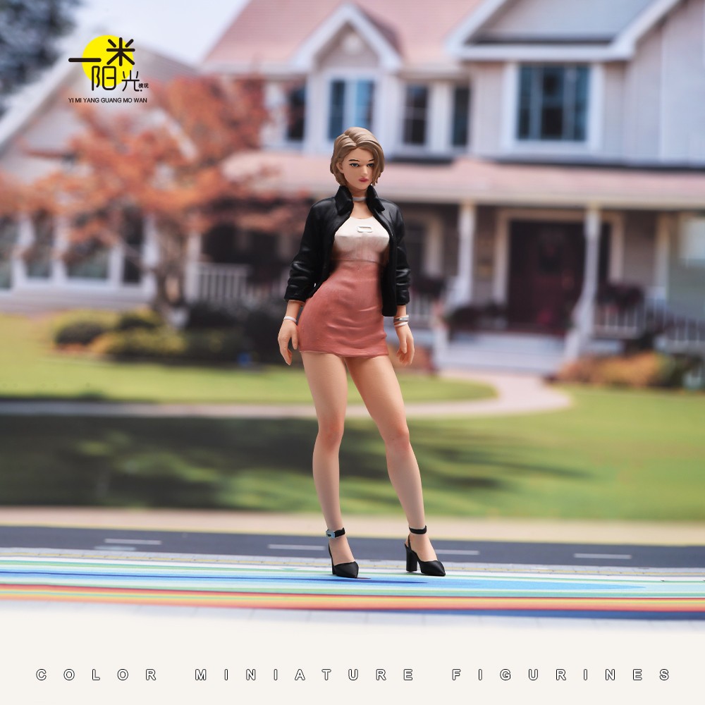 1/18 Sexy Mini skirt Dress Female Girl Scene Miniature Figure Doll Model Gift