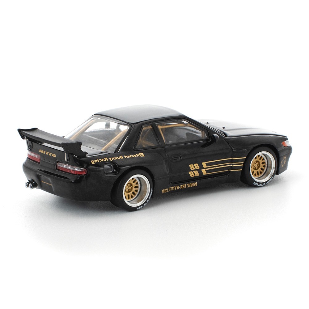 Pop Race 1:64 Nissan Silvia S13 Pandem Black Diecast Model Car PR640289