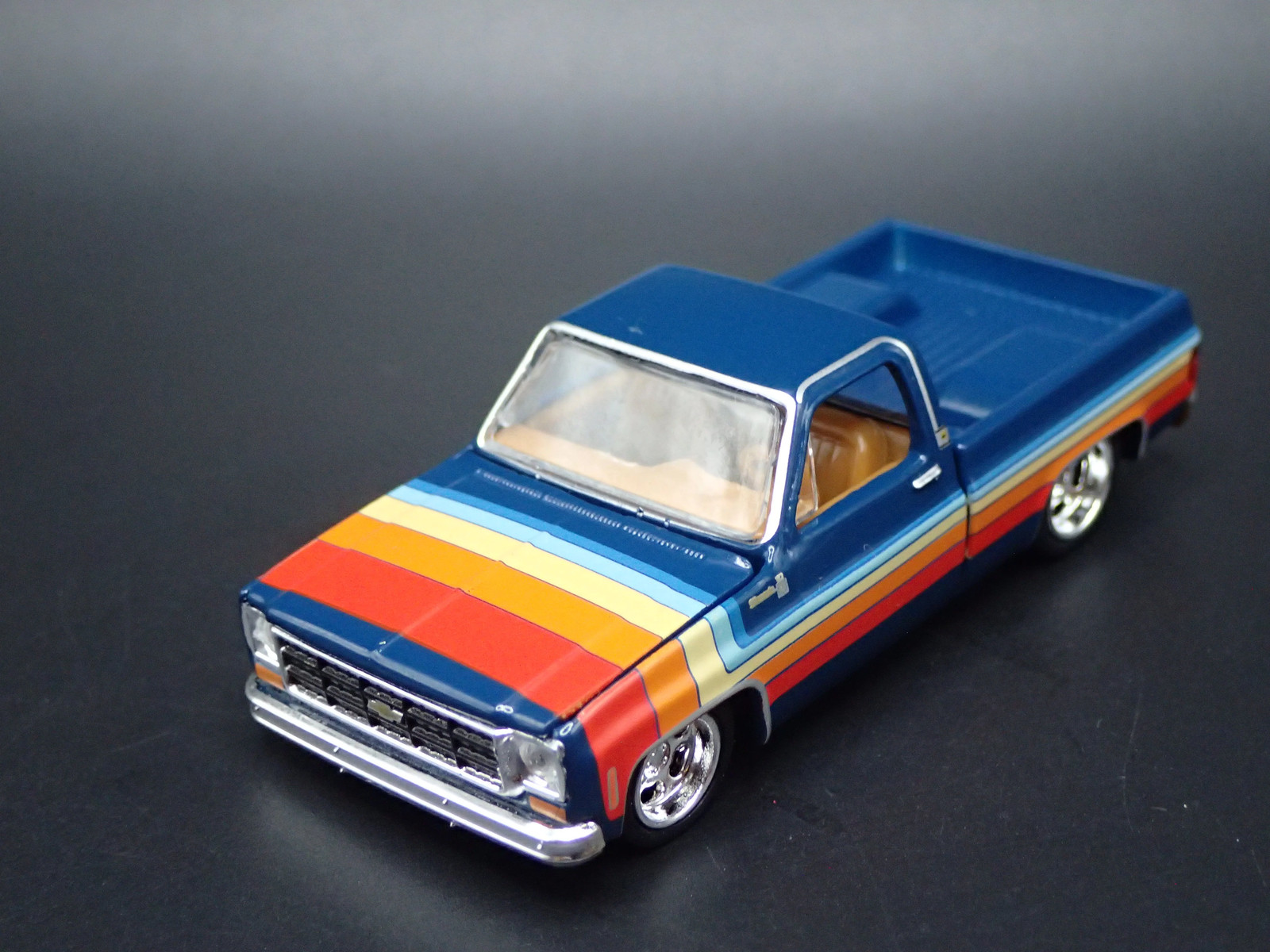 1978 CHEVY CHEVROLET C10 SILVERADO SQUAREBODY TRUCK BLUE 1/64 SCALE DIECAST CAR