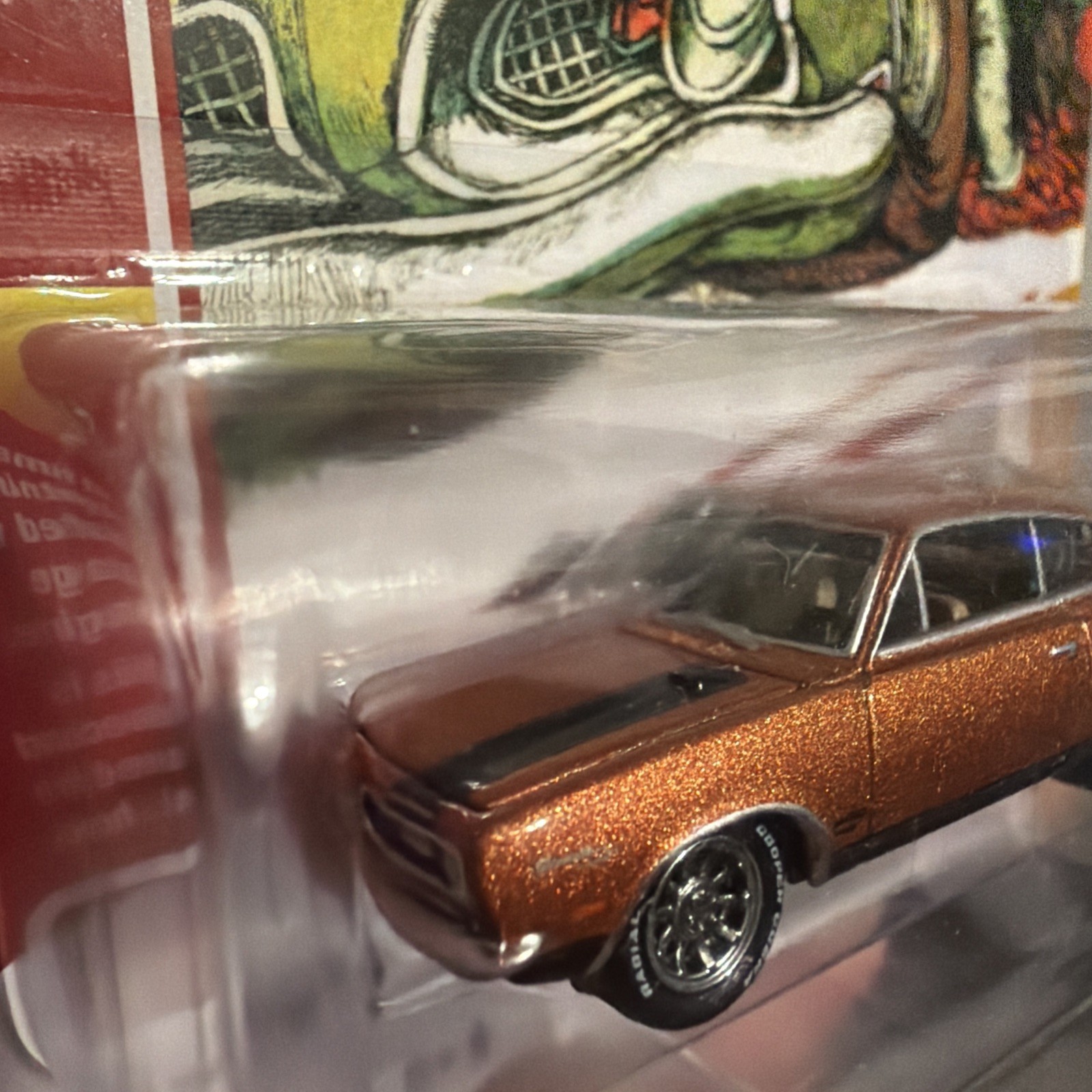 🚨1969🔥Plymouth🔥Barracuda 1/64 Diecast Bronze Fire ⭐️Classic⭐️Gold