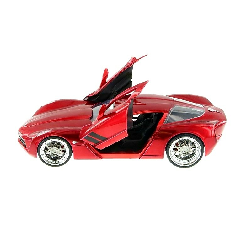 97469) BY JADA 2009 CORVETTE STINGRAY CONCEPT. DIECAST, 1:24 scale, RED,no box