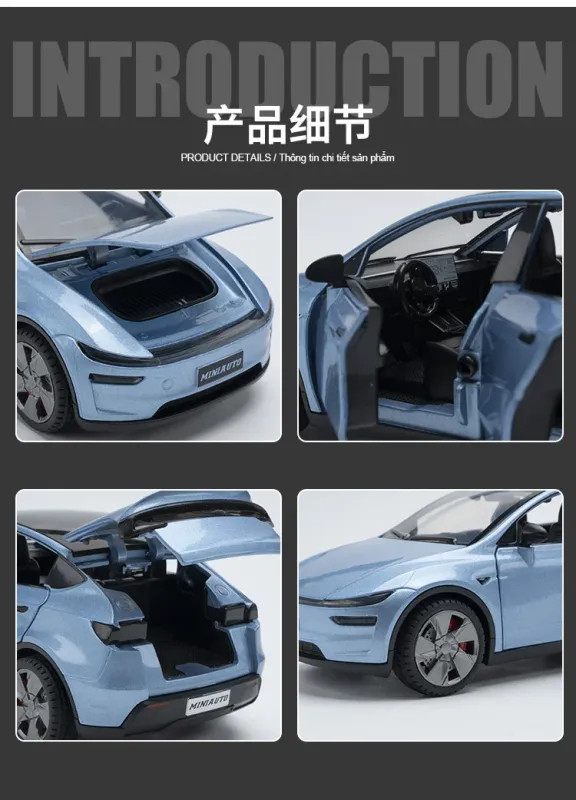 NEW 1:32 MODEL Y MODELY Diecast Model Car Sound & Light Collectible Toy Gift