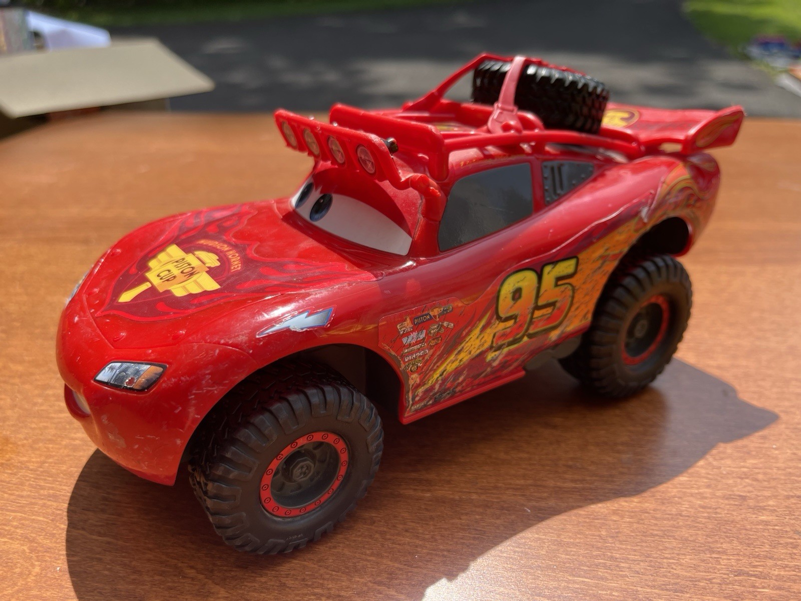 Disney Pixar Cars Large Off-Road Lightning McQueen Toy Vehicle Mattel Sound Work