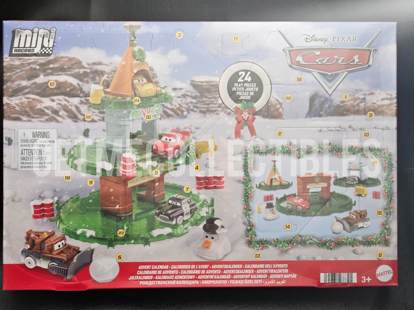 DISNEY PIXAR CARS DIE CAST MINI RACERS ADVENT CALENDAR 2024 FREE SHIP $15+