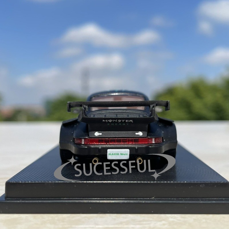 Black Green Monster Energy RWB 930 Porsche ModelCollect 1:64 Diecast NIB