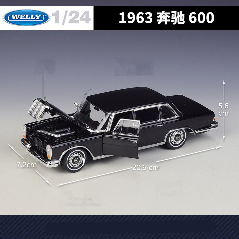 Mercedes-Benz 600 Alloy Car Model Diecasts Metal Classic Old Car Child Toy Gift
