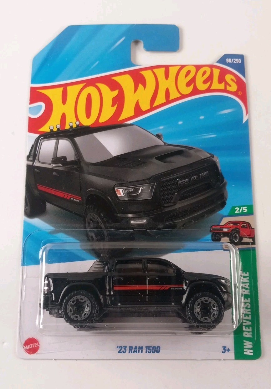 2025 Hot Wheels ’23 Ram 1500 Black 96/250 HW Reverse Rake 2/5