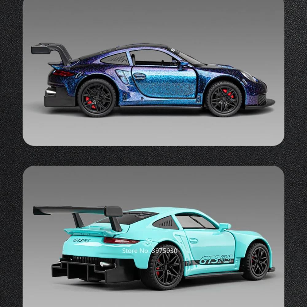 Premium Alloy Gt3 Rs Diecast Model Car – Pull Back, Lights & Opening Doors