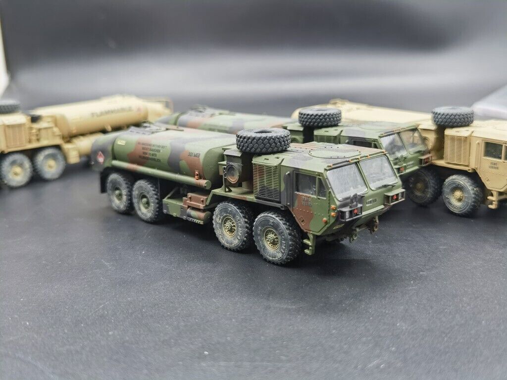 U.S. Army HEMTT M978 A4 Tanker NATO Tricolor Desert Color 1/72 Model Finished