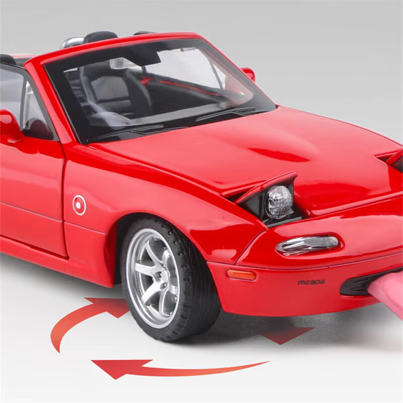 1:32 Scale Mazda Miata MX-5 Alloy Sports Model Diecast Car With Sound And Light
