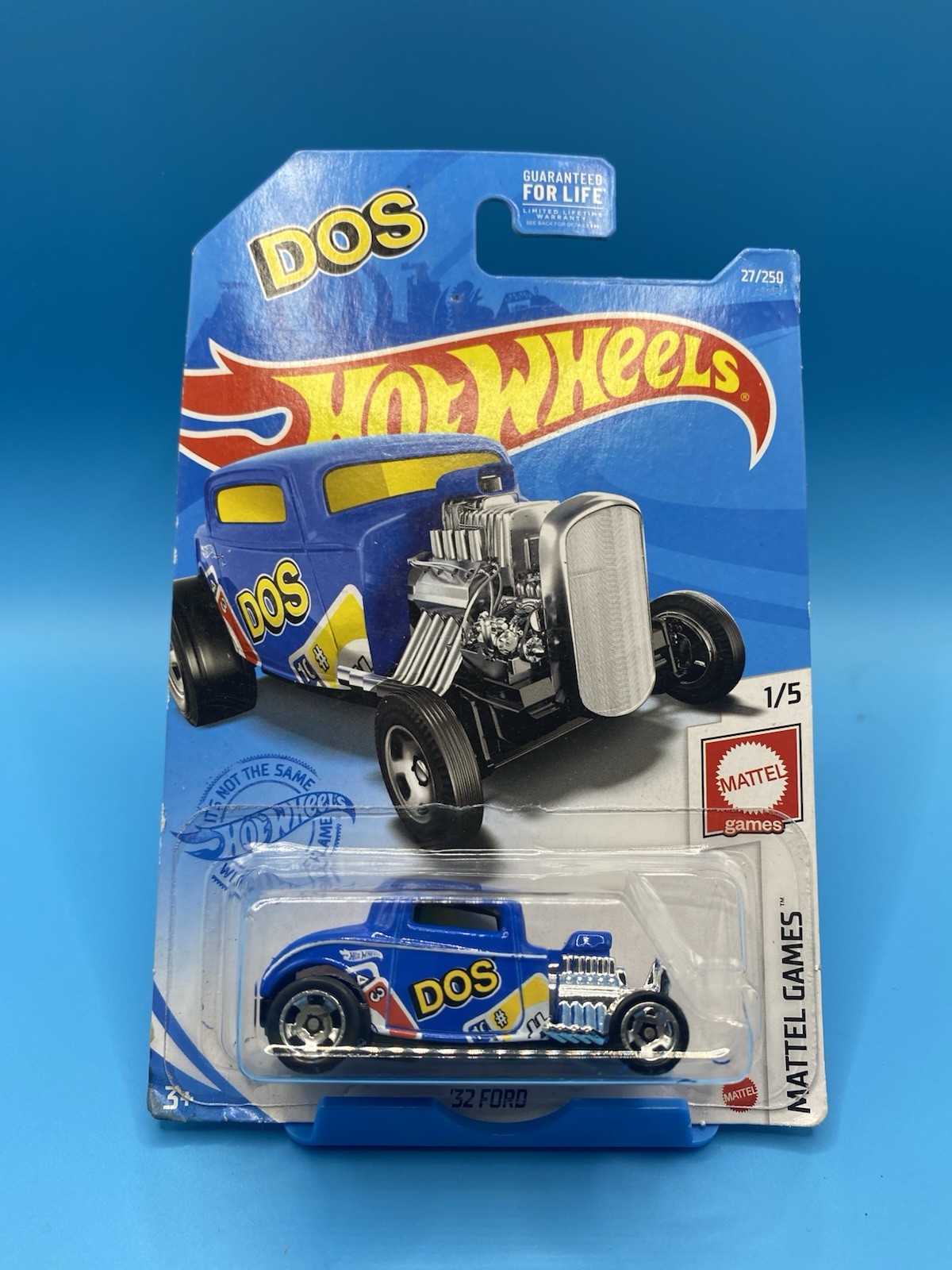 Hot Wheels DOS Mattel Games 1/5 ’32 Ford 27/250 Blue 2020