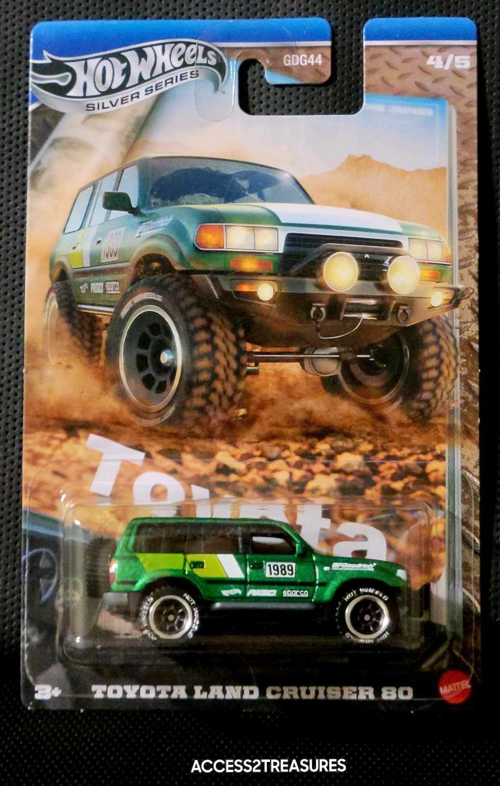 2025 Hot Wheels Toyota Land Cruiser 80 (4/5) Silver Series