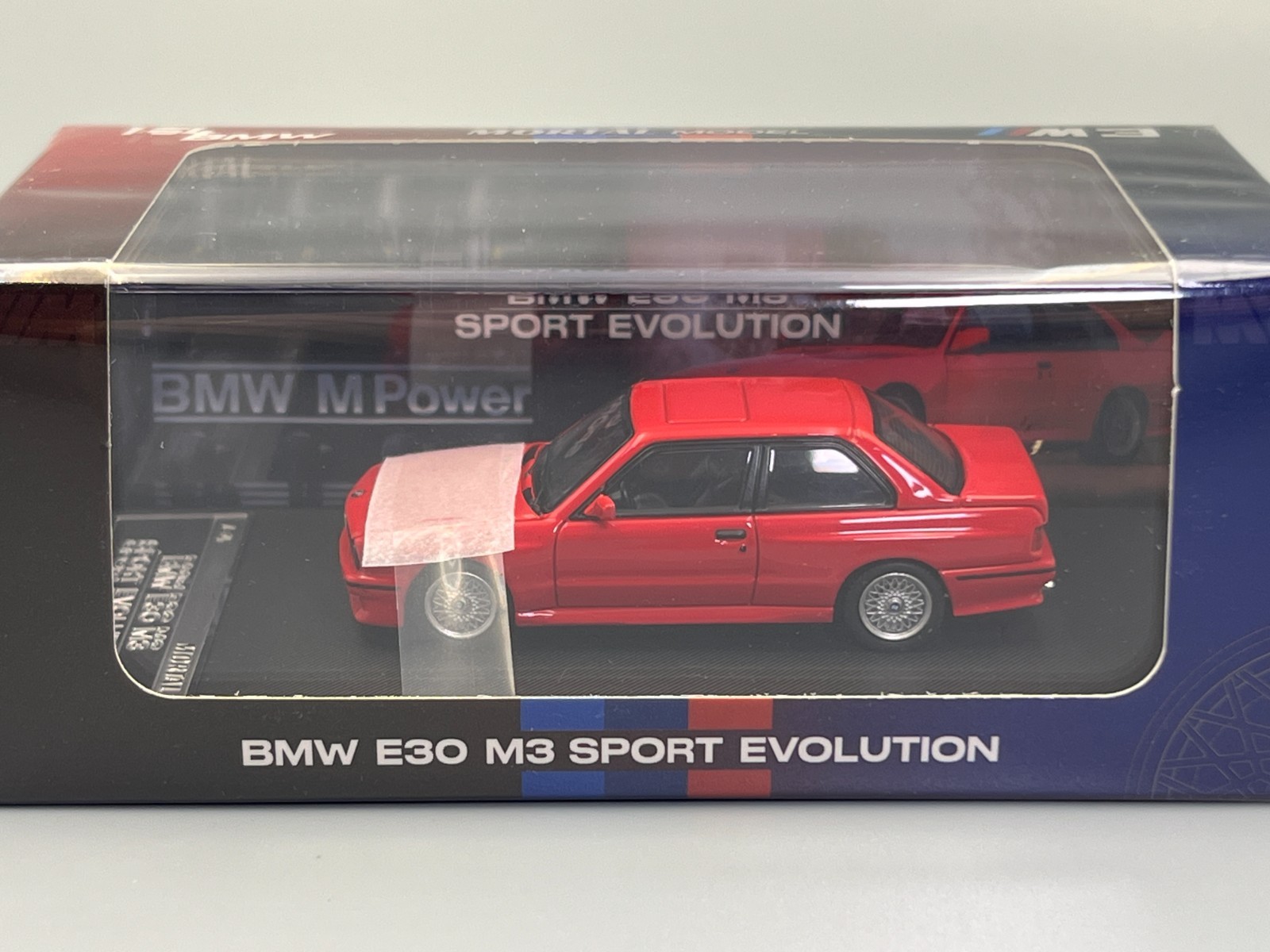 BMW E30 M3 Sport Evolution Red 1/64 scale Mortal Model with case