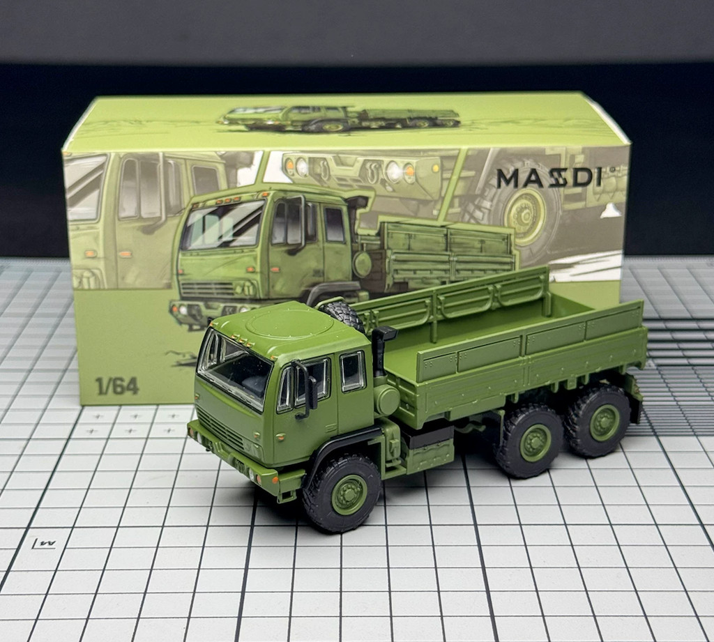 Masdi 1:64 Green Military FMTV 6×6 Truck Model Diecast Display Car