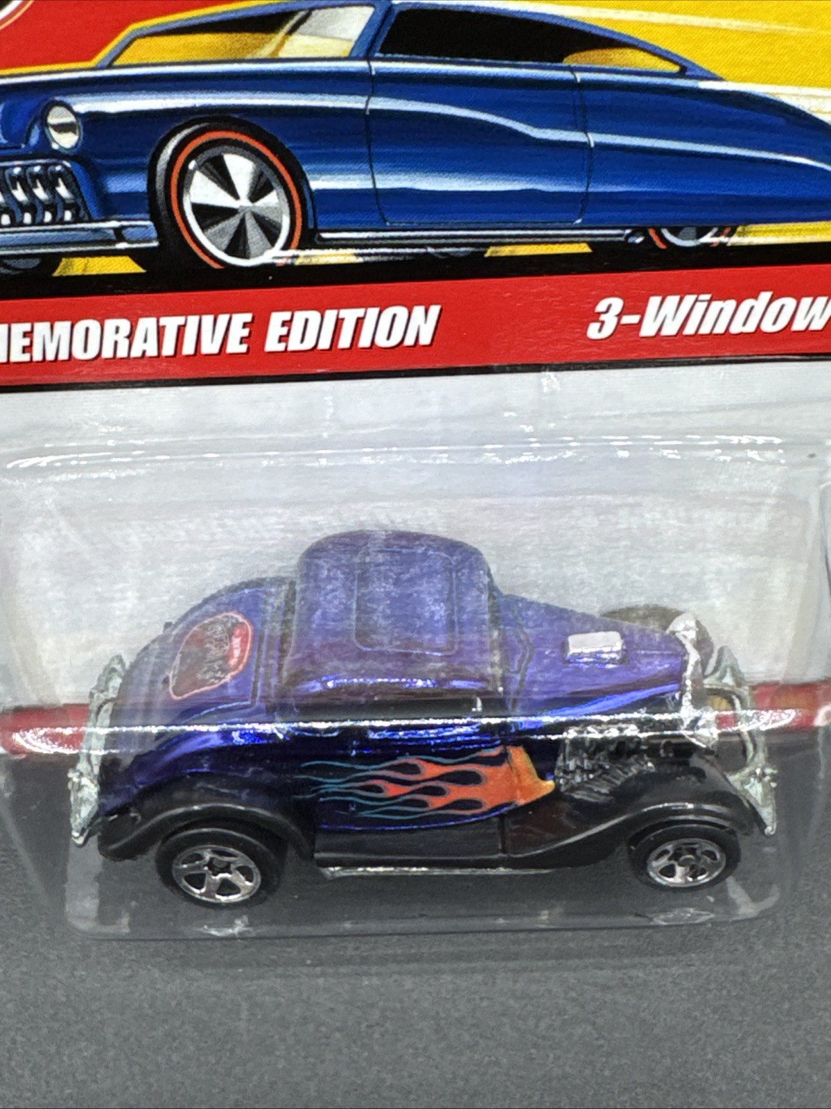 a 2006 Hot Wheels BLUE 3-WINDOW 34 Commemorative Ed Speed, KS August 6th 1 of 5k