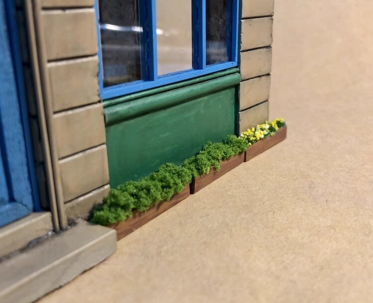 Diorama 1:64 Scale Vine Green Plants Potted Plant Model Scene Display Prop Model