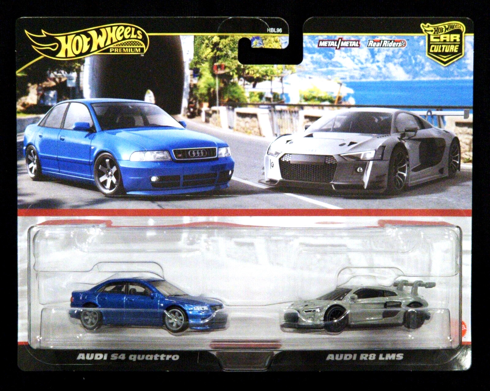 Hot Wheels Audi S4 Quattro & Audi R8 LMS Car Culture Premium 2-Car Set