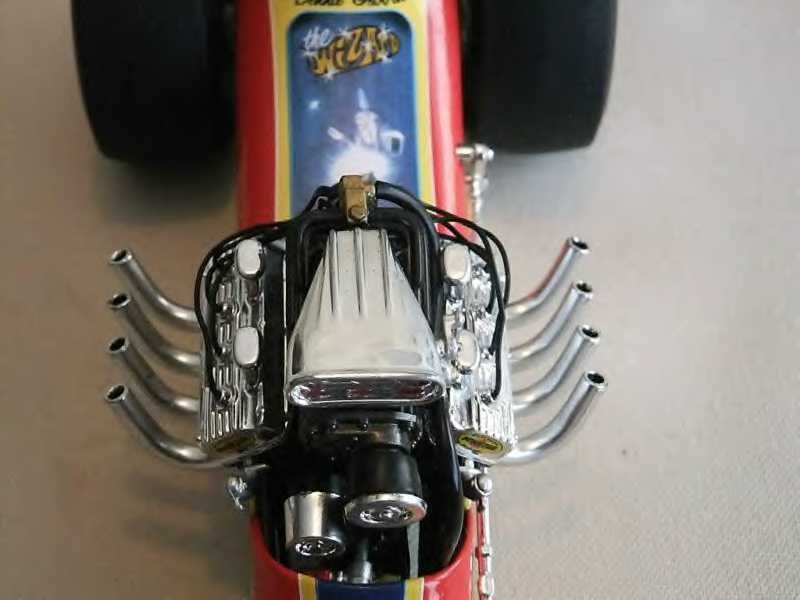 WIZARD BENNIE OSBORN 1320 FUELER 1/24 METAL DRAGSTER NHRA VINTAGE RAIL