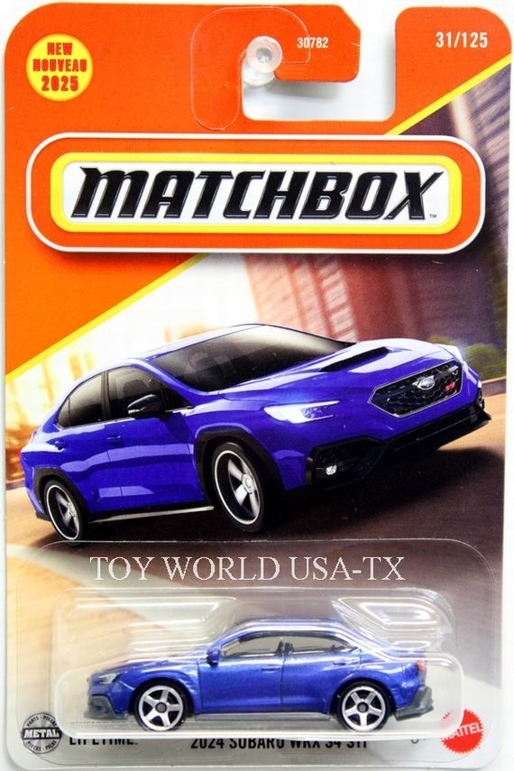2025 Matchbox #31 MBX City 2024 Subaru WRX S4 STi