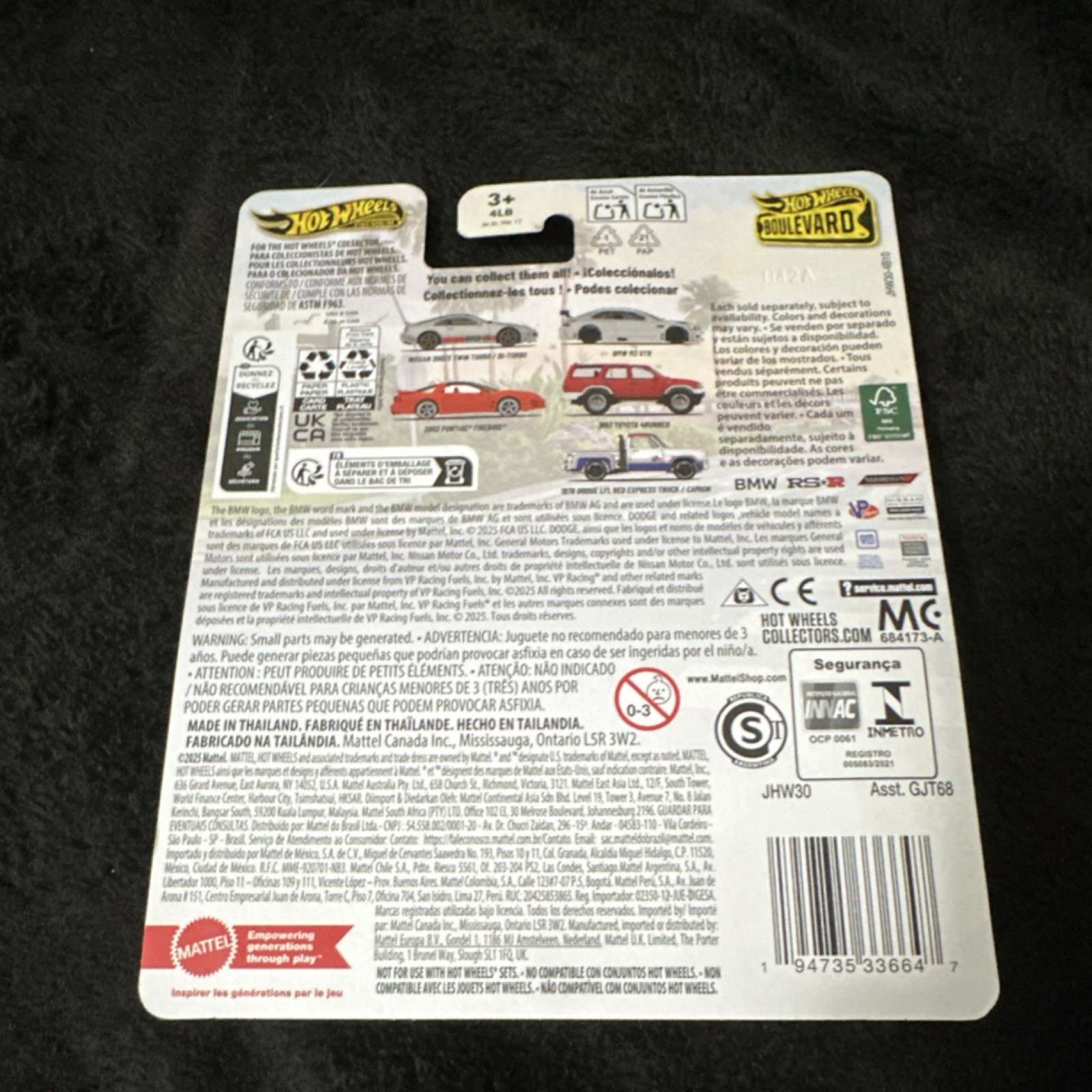 Hot Wheels Boulevard BMW M3 GTR Silver Black Real Riders 1:64 Diecast Car