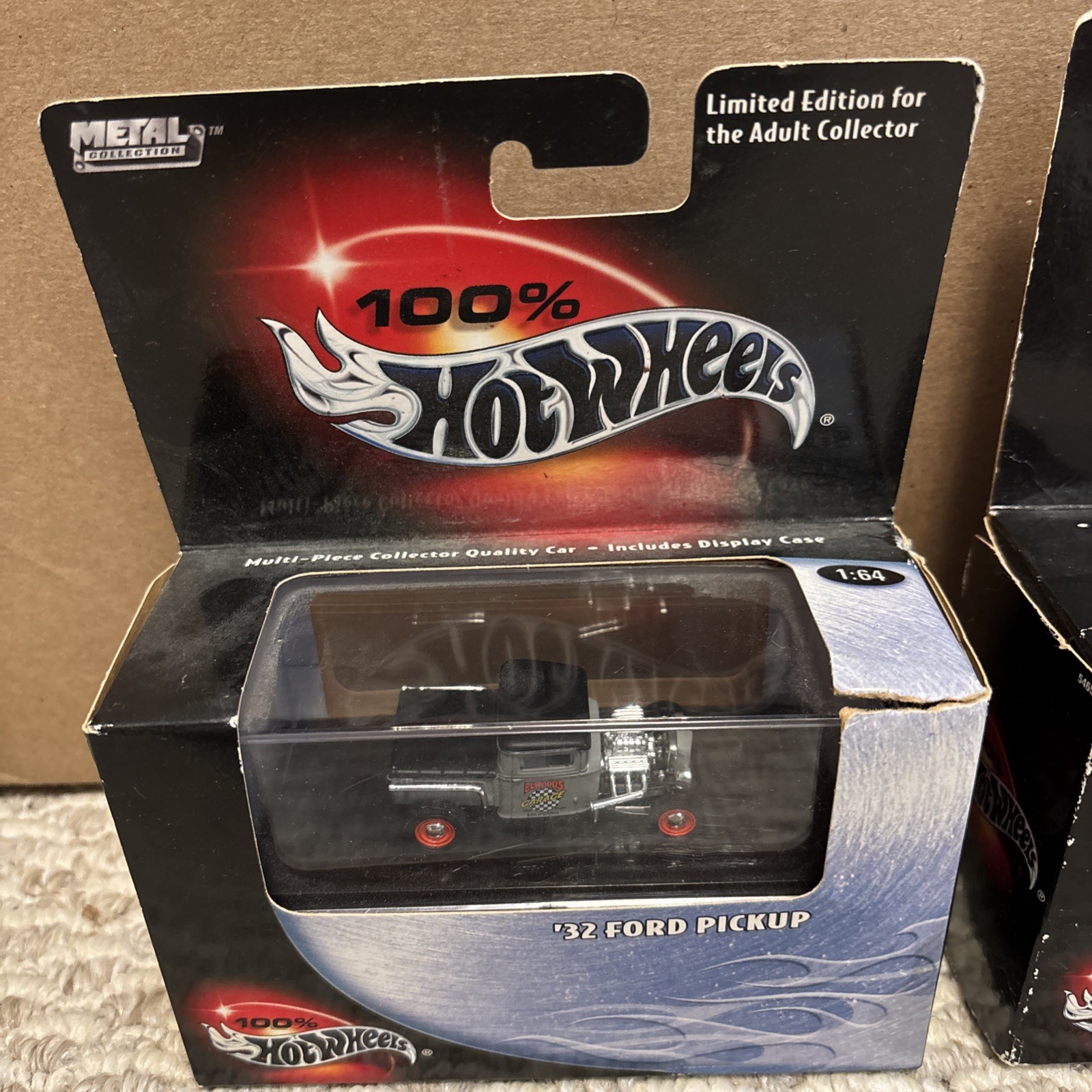 LOT [2] BOXED 2002-03 HOT WHEELS 100% SERIES 1932 FORD PICKUP & CONVERTIBLE