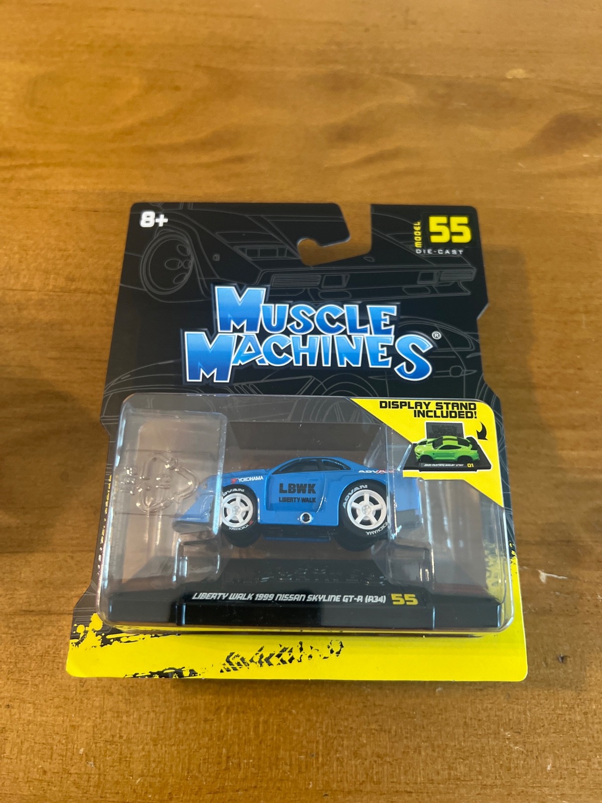 Maisto Muscle Machines Series 10 #55 Liberty Walk 1999 Nissan Skyline R34 Blue