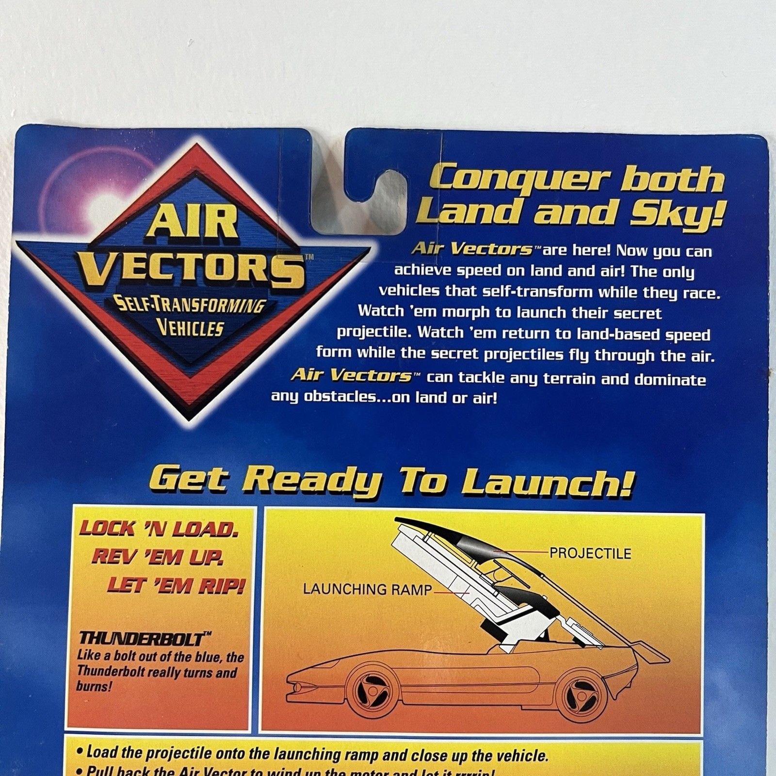 Yes! Toys Air Vectors Self-Transforming Vehicles Thunderbolt NIB