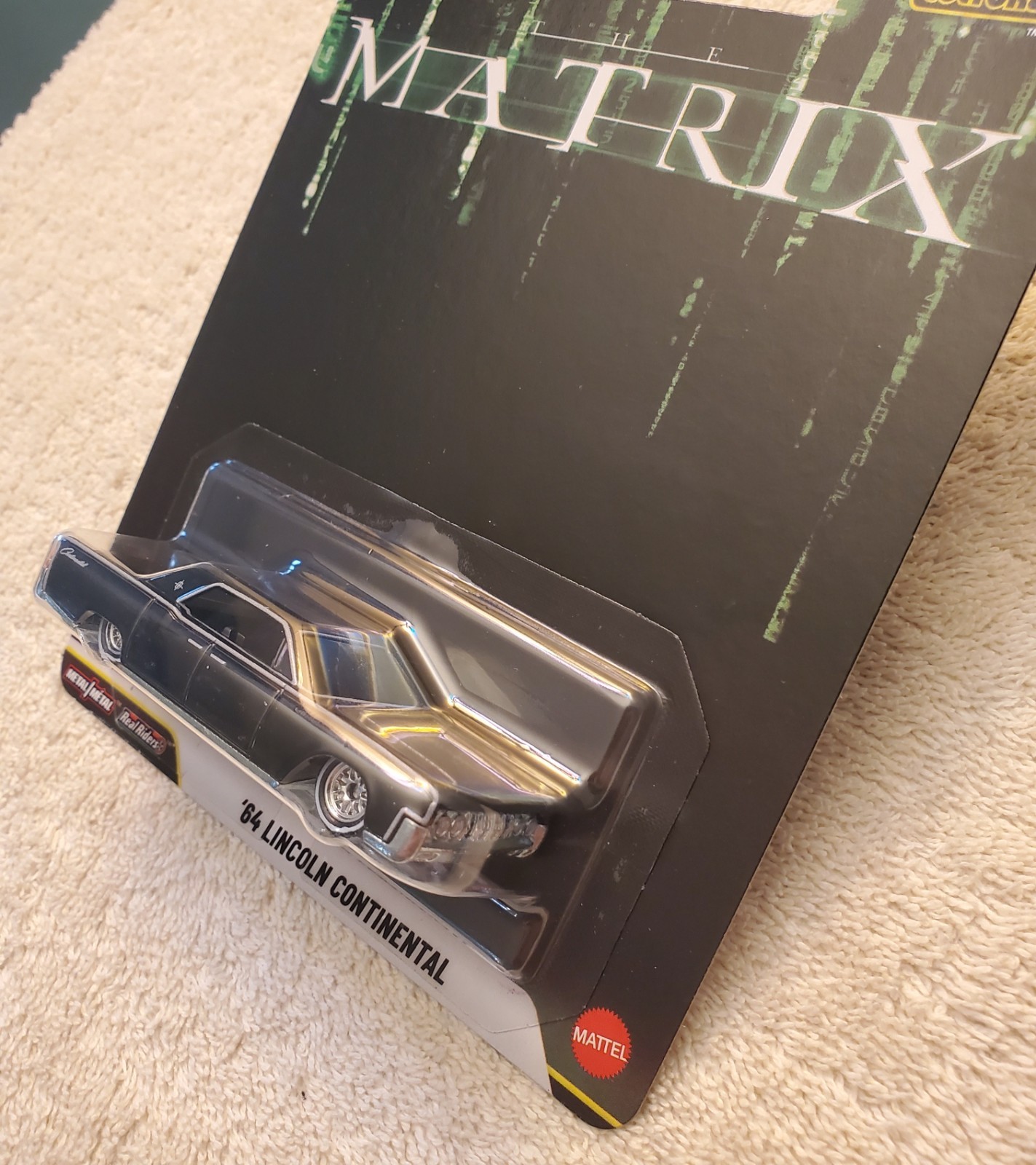 Hot Wheels 1964 LINCOLN CONTINENTAL, Black, Matrix, Red Or Blue Pill, Morpheus