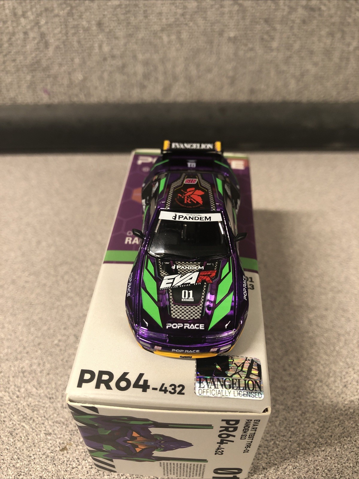 Pop Race 1:64 Factory Sealed EVA RT Test Type-01 Pandem S13 Nissan Silvia #432
