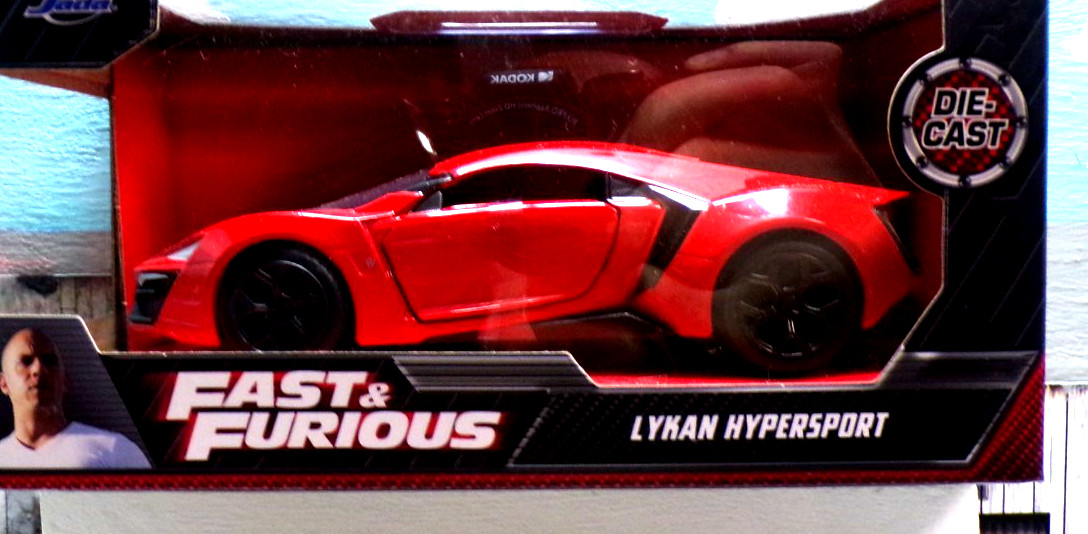 Jada Toys Fast & Furious Lykan Hypersport 1:32 Scale Metal Rubber Plastic Parts!