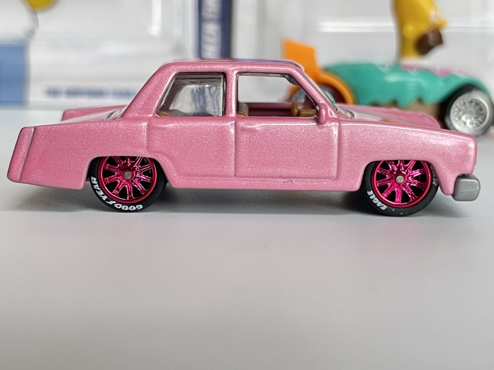 Hot Wheels The Simpsons Family Car + Homer Donut Drifter – CUSTOM WHEEL SWAP
